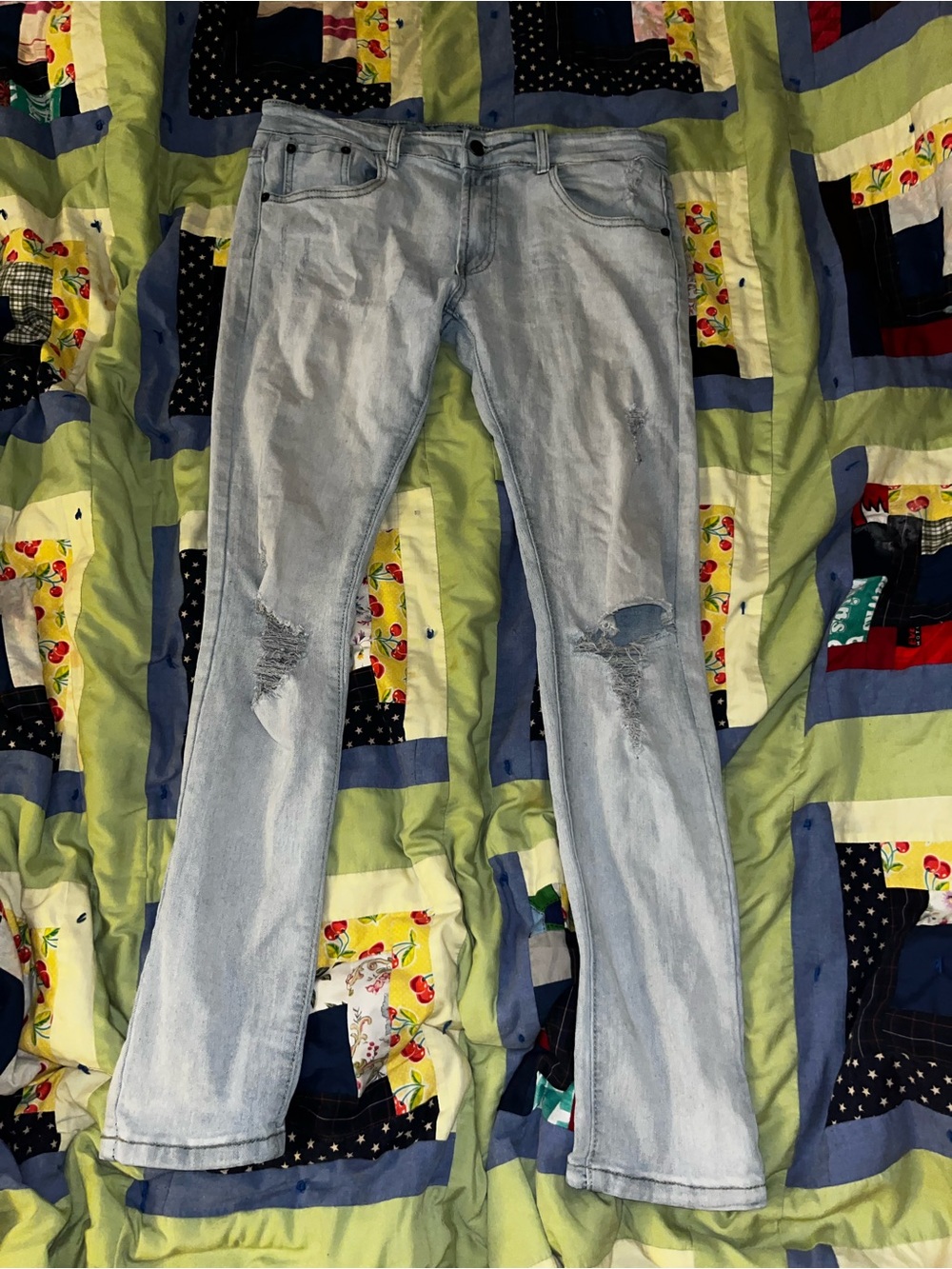 Aeropostale Light Blue super skinny Distressed Jeans